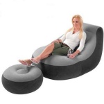inflatable chair with round stool